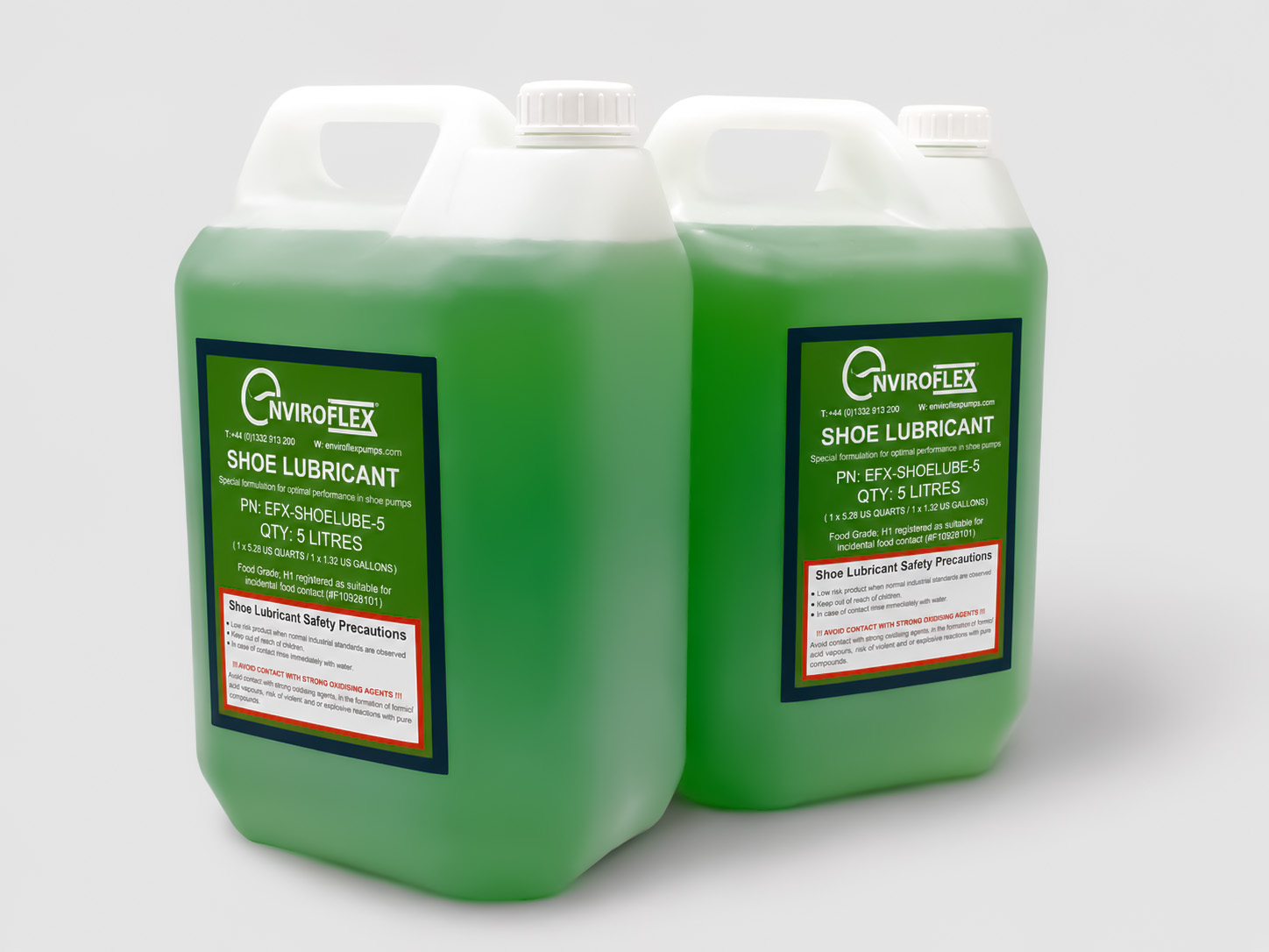 Enviroflex Shoe Lubricant, H1 registered casing lubricant for shoe-type peristaltic hose pumps